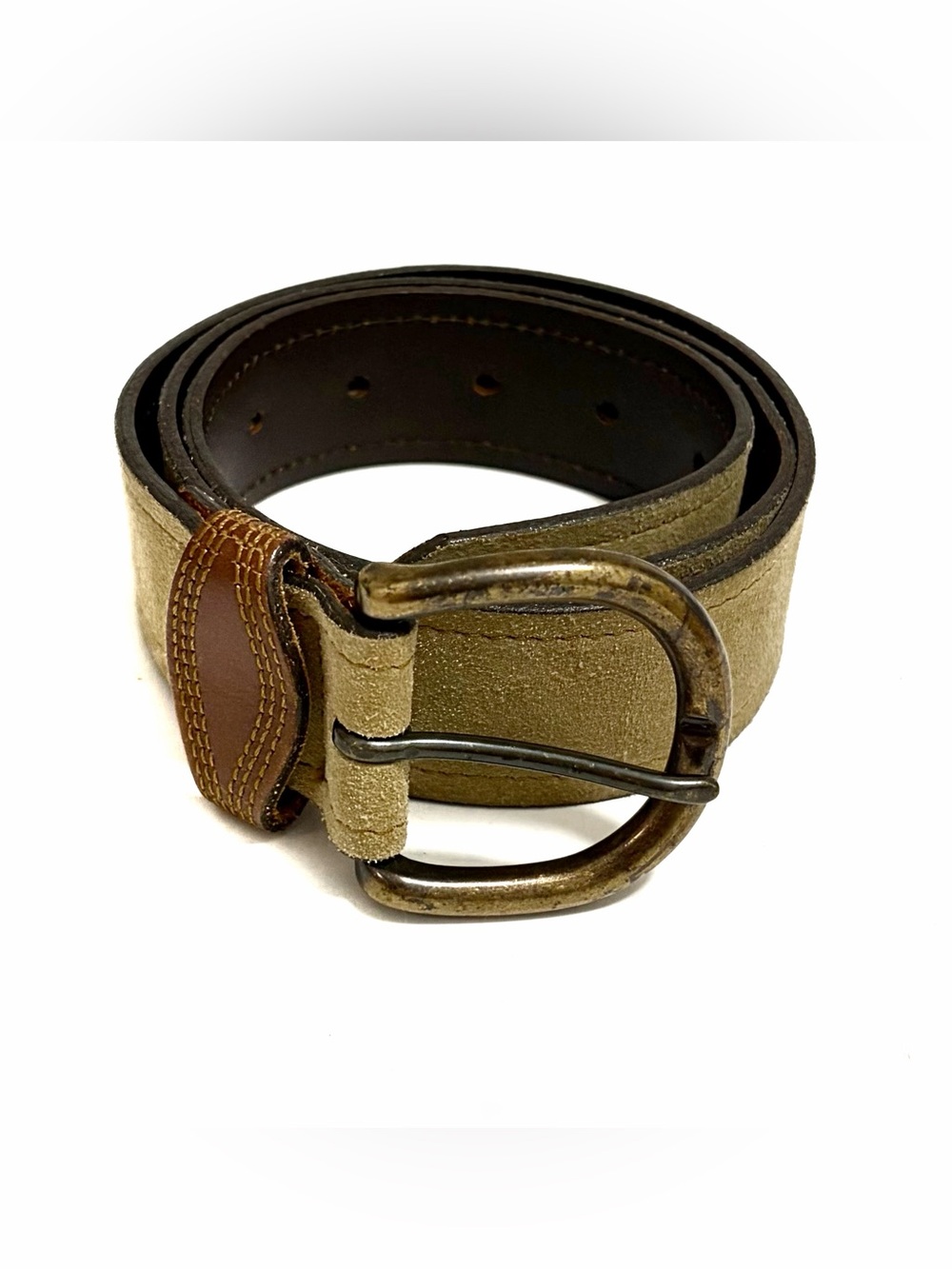 Women's Belt in Tan with Antiqued Buckle